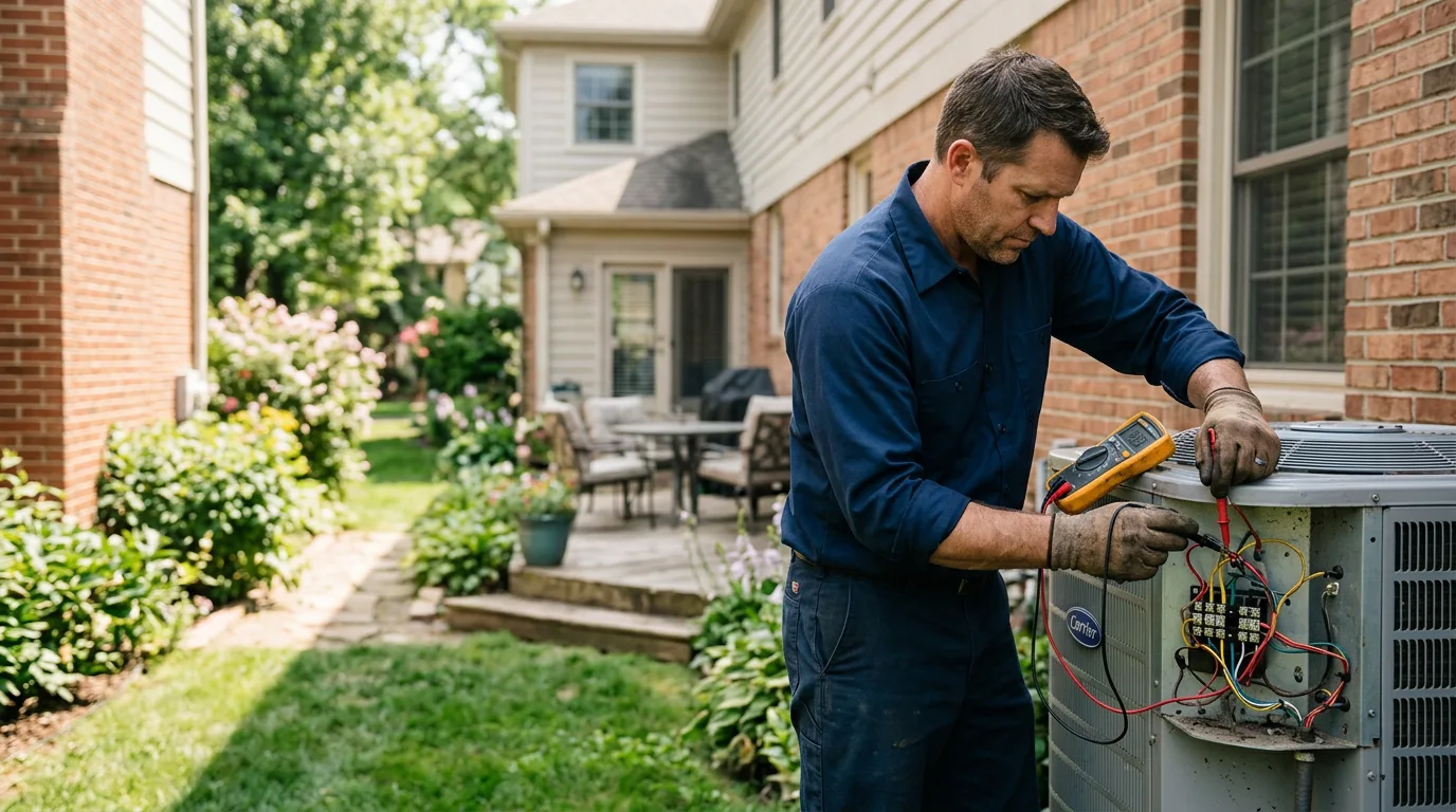 HVAC technician working near Coulee City, WA